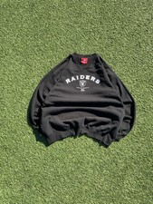 Oakland Raiders Vintage Sweatshirt Pullover NFL AFC Crewneck, Men's 2XL