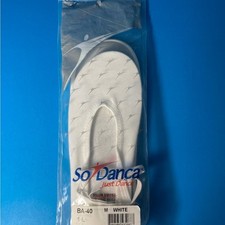 NWOT So Danca Just Dance BA-40 White Gymnastic Slippers/ Ballet Shoes Size 1M