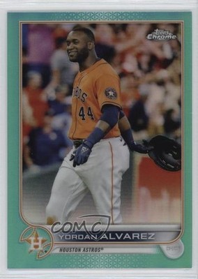 2022 Topps Chrome Aqua Refractor 120/199 Yordan Alvarez #180 17e8