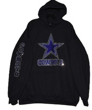 Cowboys rhinestone bling sweatshirt or hoodie S M L XL 2X 3X 4X 5X