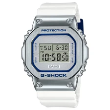 CASIO G-SHOCK GM-5600LC-7 METAL BEZEL SILVER/WHITE DIGITAL WATCH