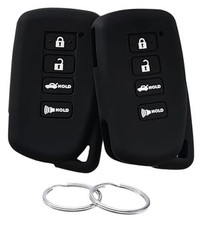 Silicone Rubber Key Fob Cover Compatible with 2013-2021 Lexus ES300h ES350