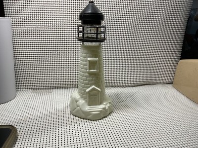 AVON Old Spice Lighthouse Aftershave 1970s Cologne Bottle Glass Vintage - Empty