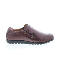 Taos Blend BLE-14156 Womens Brown Leather Loafer Flats Shoes