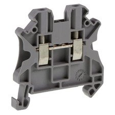 Terminal Block, DIN Rail, 2POS, 12AWG 3044076 by PHOENIX CONTACT
