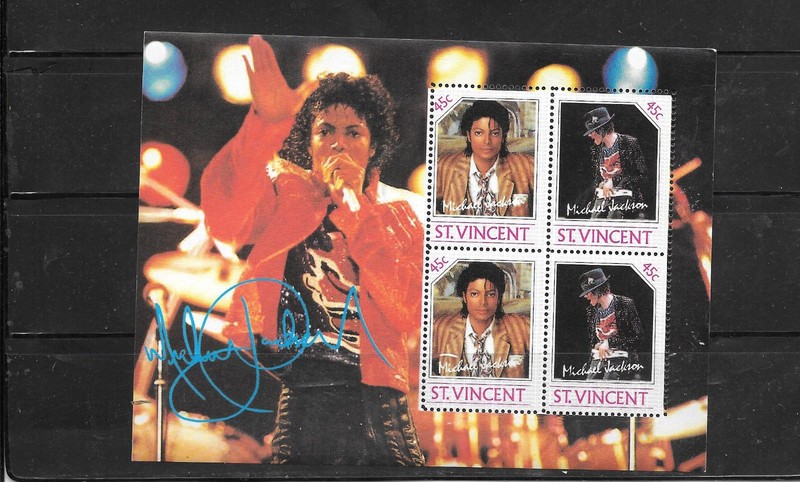 MICHAEL JACKSON SC#898 1985 MNH XF SOUVENIR SHEET EXCELLENT STAMPS