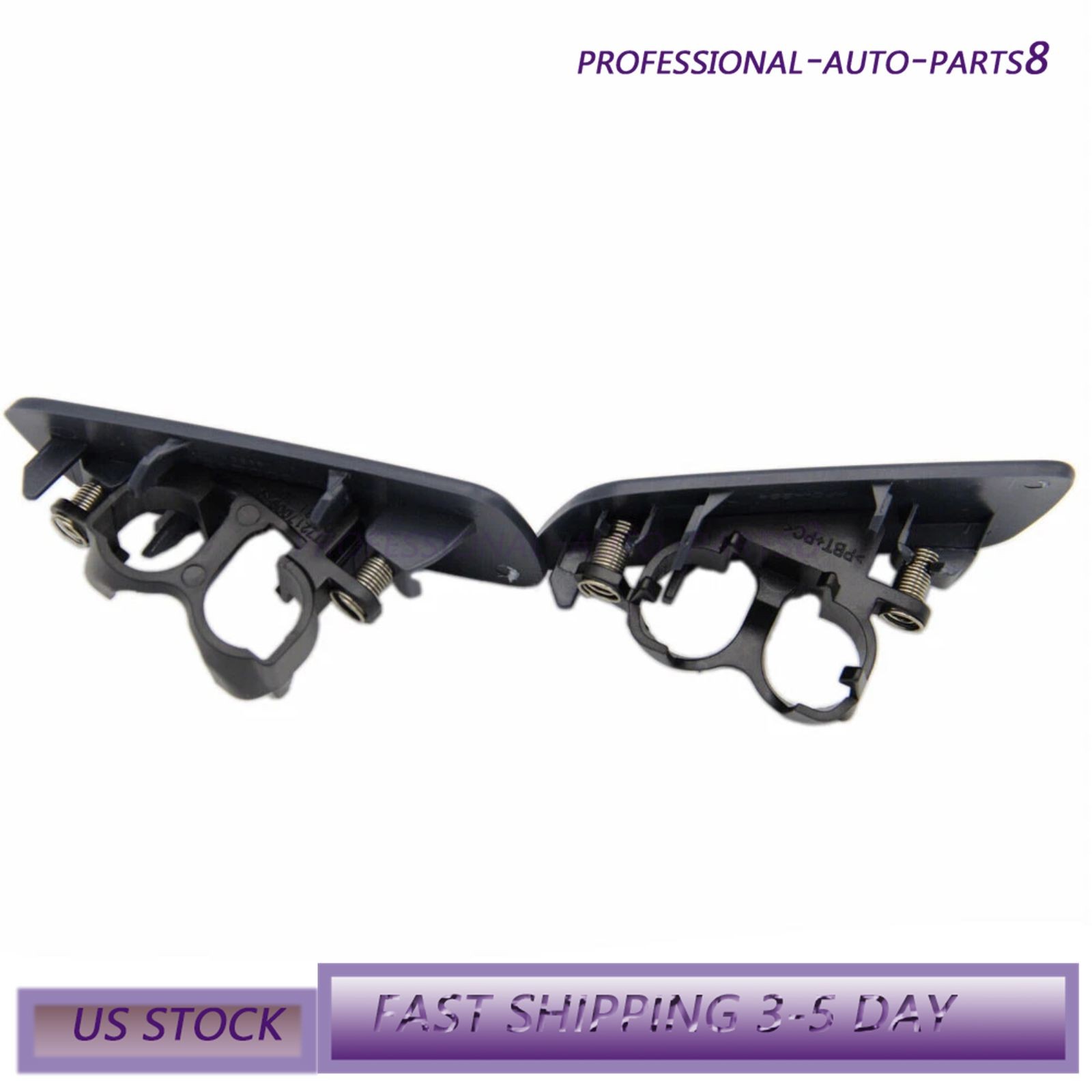 Pair LH RH Headlamp Washer Cover For 10-18 Rolls-Royce Ghost 61677244959 44960