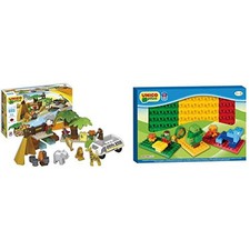 Unico 8560-0000 Set di Gioco Safari, 55 Pezzi, 8560-0000 & Plus 8521-0000 Scatol