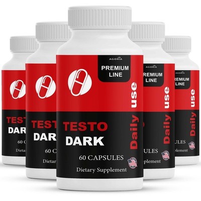 ( 5 Pack ) Testo Dark Mens Health Support Dietary Supplement, TestoDark Capsules