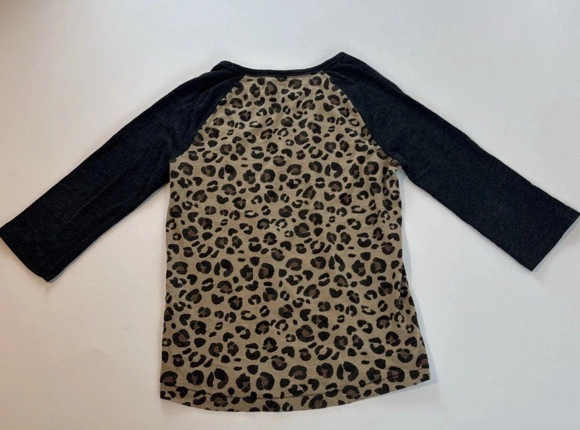 2PC Lot Cherokee & SO Girls' SZ 10/12 Animal Print Top & Turquoise Pull-on Pants - Image 3 of 4