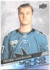 Fredrik Handemark Sharks 2020-21 Upper Deck Young Guns RC #711