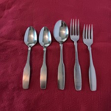5 Pcs Community Stainless Paul Revere Flatware Fork  Spoons