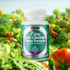 Colon Cleanse  Detox Formula 60's-BSYS 7 Day-