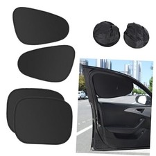4PCS Electrostatic Car Window Sun Shades for Side Windows, Foldable Car Sun