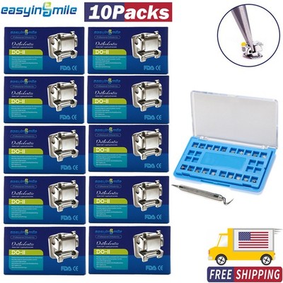 Self-Ligating Brackets Dental Orthodontic Metal Brace Roth&MBT 022 3/345 Hook US