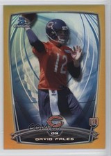 2014 Bowman Chrome Gold Refractor 4/50 David Fales #177 r1g
