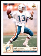 Dan Marino 1992 Upper Deck #598 Dolphins NFL READ FREE SHIPPING AutographDen