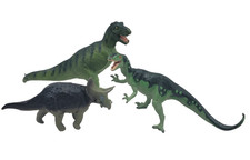 Vintage 1988 Carnegie Safari Ltd Dinosaur Figures T-Rex Triceratops Allosaurus
