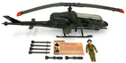 Vintage 1983 Hasbro GI Joe DRAGONFLY XH-1 with Wild Bill 3.75" Figure & Vehicle