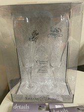 Lillian Rose Bride & Groom Champagne Glasses Set 8.5” Wedding Toast + Confetti