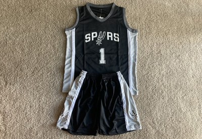 Youth Wembanyama High-Quality Jersey Shorts Spurs Basketball 2T thru 14-16