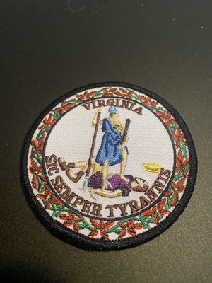 Virginia Sic Semper Tyrannis Iron On Patch