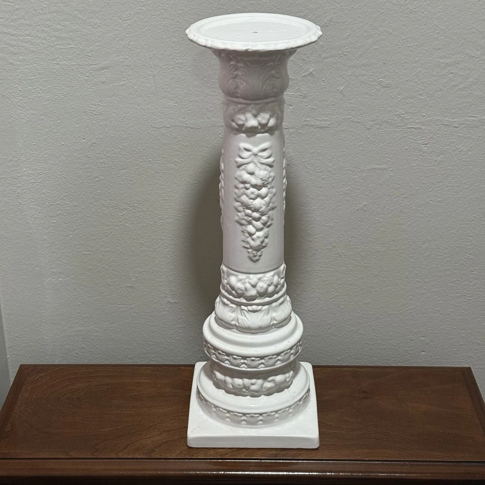 Ardalt Inc Estilo Barroco 23.5” Cerámica Planta Soporte Pintado a Mano en Brasil Foto 4 de 4