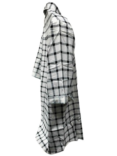 Marty McFly Striped Shirt Back To The Future Costume Button Down Up Checkered - Picture 6 of 9