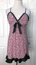 Jenni by Jennifer Moore Pink Babydoll Sleep Nightie with High Heel Print - XS