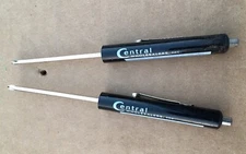 (2) CENTRAL TOOLS MAGNETIC POCKET CLIP MINI PHILLIPS SCREWDRIVER USA MADE
