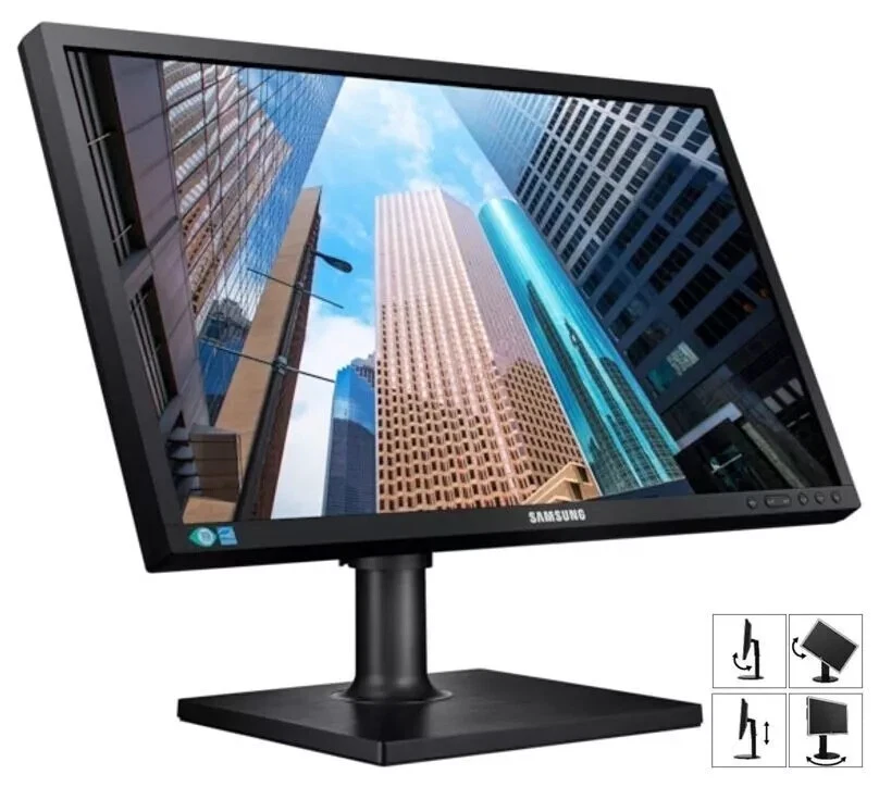 SAMSUNG S27E450D 27" LED MONITOR 1920 X 1080 FHD DP, DVI & VGA PORT WITH STAND - Image 4 of 4