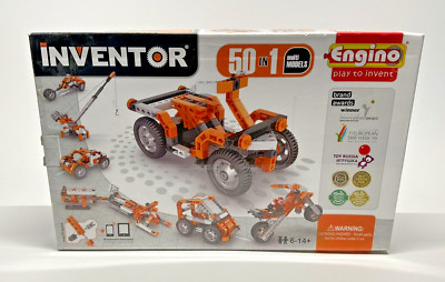 Engino Inventor STEM Kit 50in1, AWARD WINNING Brain Building Toy Motorized *NEW*
