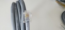 Lots x10 Gray 25FT Telephone Cable RJ-11 RJ11 Cord Wire DSL Modem Fax Phone