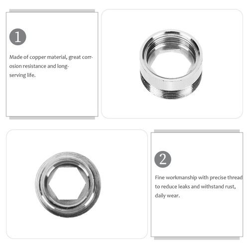 4 Pcs Faucet Adapter Kit Sink Water Filter Tap Attachment Swivel Garden Hose to - Afbeelding 8 van 10