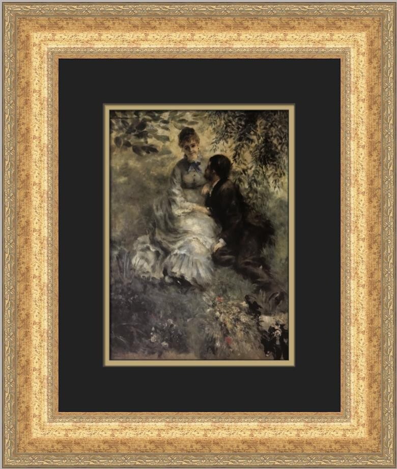 Pierre-Auguste Renoir The Lovers Custom Framed Print | eBay