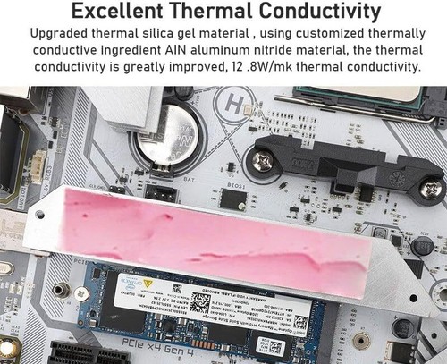 Stucco Termico 12.8W/Mk per Processore IC GPU Raffreddamento Rapido Pad Termico Ricambio - Foto 4 di 11