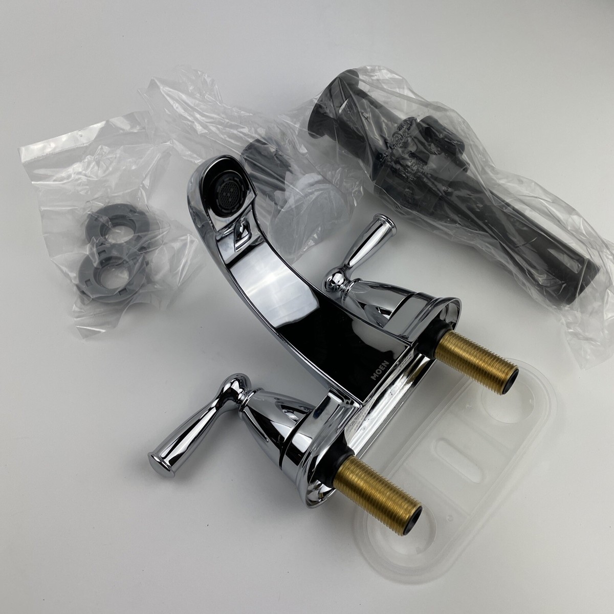 gem　0412 Moen 84942 Banbury Two-Handle Centerset Bathroom Sink Faucet