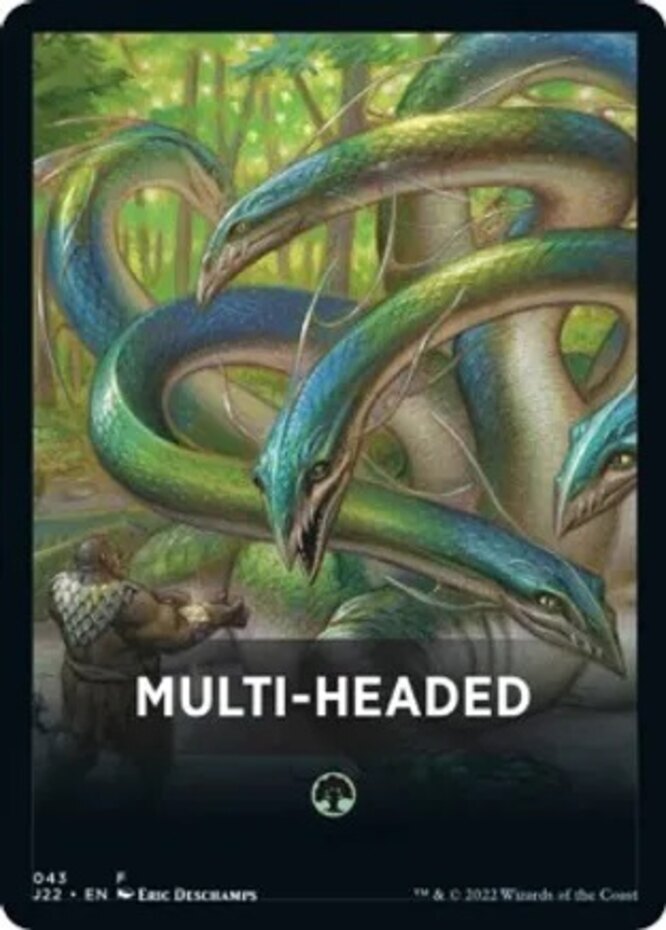 NM-Mint, English MTG Regular Multi-Headed Theme Card Jumpstart 2022 Magic the Ga