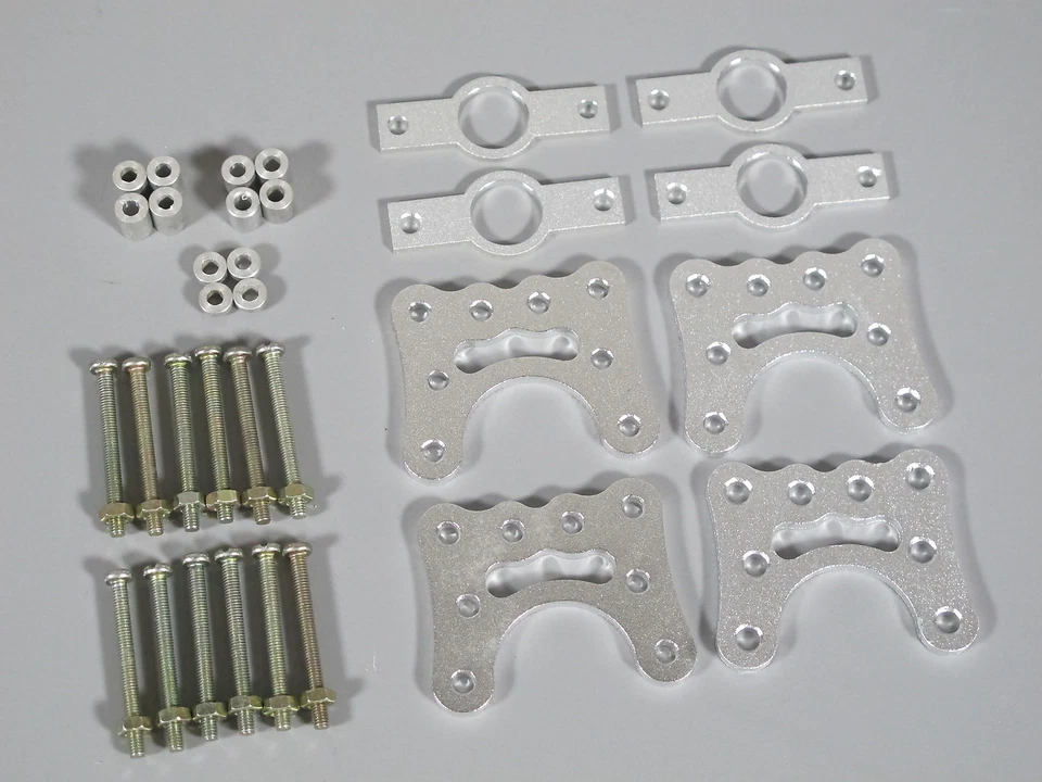 Aluminum Axle Link Linkage Shock Mount Plate kit Tamiya 1/10 Clodbuster Bullhead - Image 2 of 4
