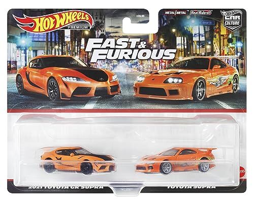 ミニカー Hotwheels FAST& FURIOUS SUPRA Hot Wheels Premium 2 Fast and the Furious 2021 Toyota GR Supra