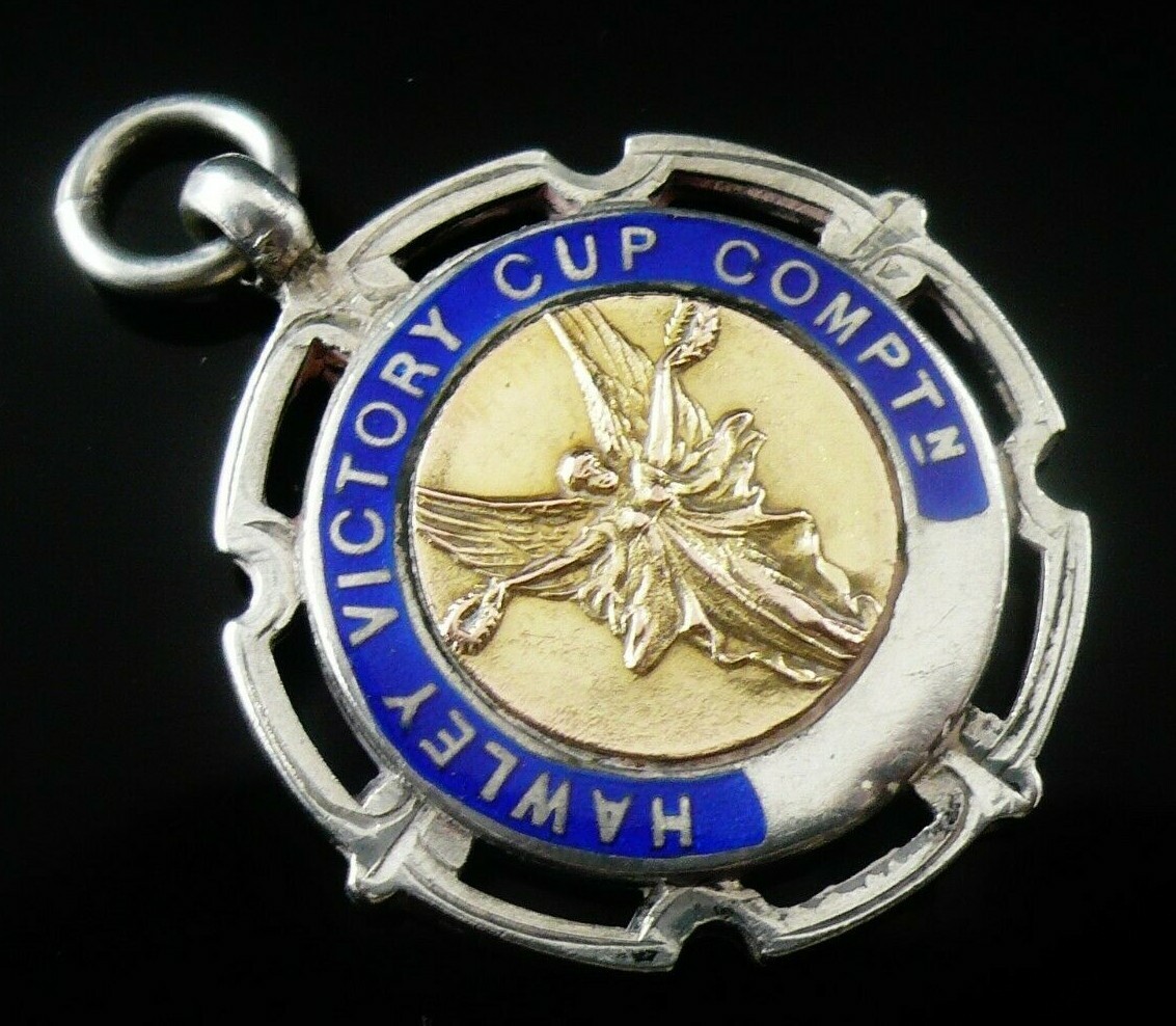 Sterling Silver Enamel Pocket Watch Fob