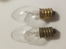 2x 5 watt double pack candle light bulbs candelabra base SHIPS SAME DAY