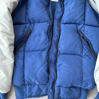 Vintage 70s Gerry G Blue/grey Puffer Jacket | eBay