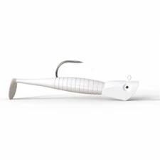 Micro Paddle Tail Swimbait, MICRO ATTACK (White) 1.5" Dynamic Lures