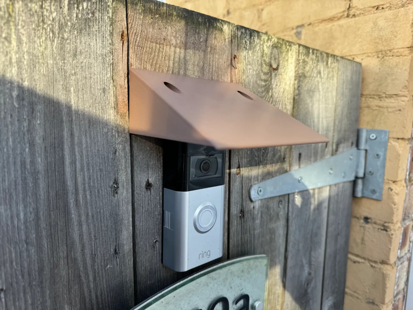 Universal XL Video Doorbell Rain Cover / Sun anti-glare hood Ring Blink Nest