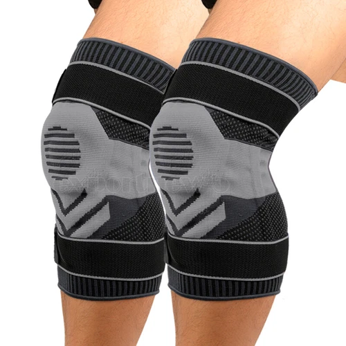 Knee Brace Compression Sleeve Support with Gel Pad Side Stabilizers Patella Wrap - Picture 28 of 57