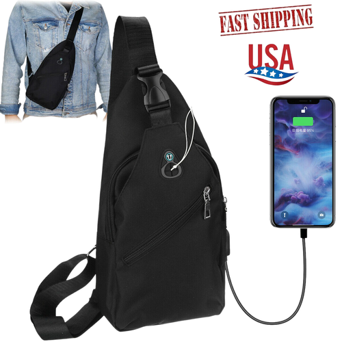 Bandolera Para Hombre Mochila Viaje Cartera Bolso de Hombro Antirrobo | eBay