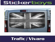 Renault Trafic Vauxhall Vivaro    Rear Door Decal Sticker Graphic RV003