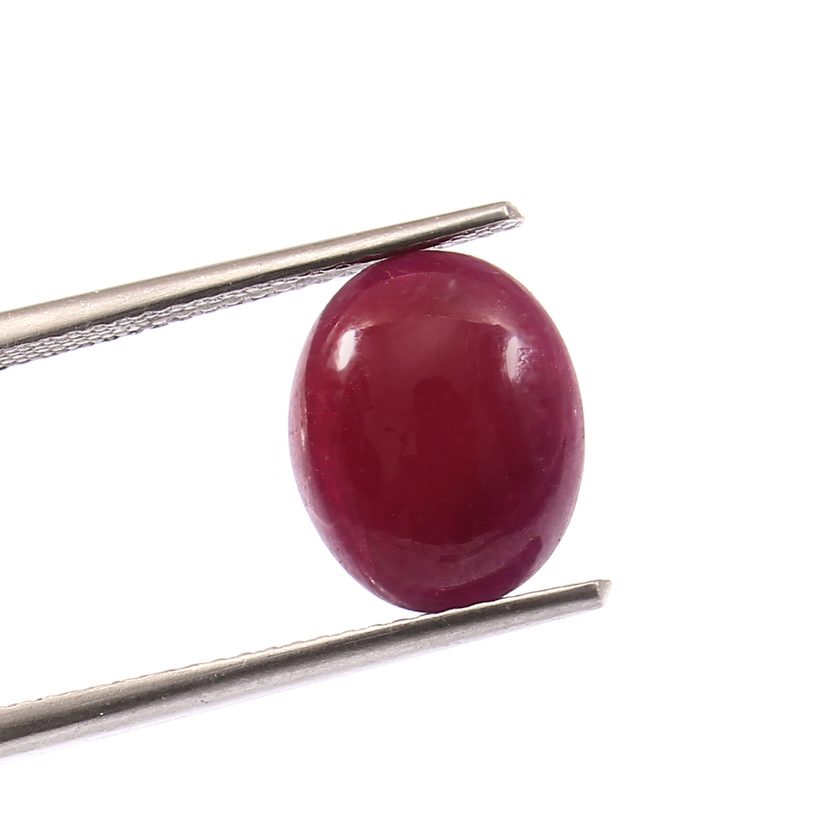4.6CT 9x11mm Natural Oval Red Ruby Cabochon Loose Gemstone Unheated ...