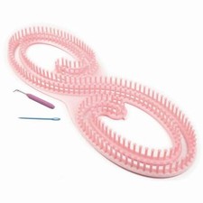 Portable Serenity Knitting Loom - Includes Soft Grip Pick & Yarn Needle